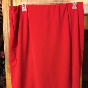 Cato red pencil skirt